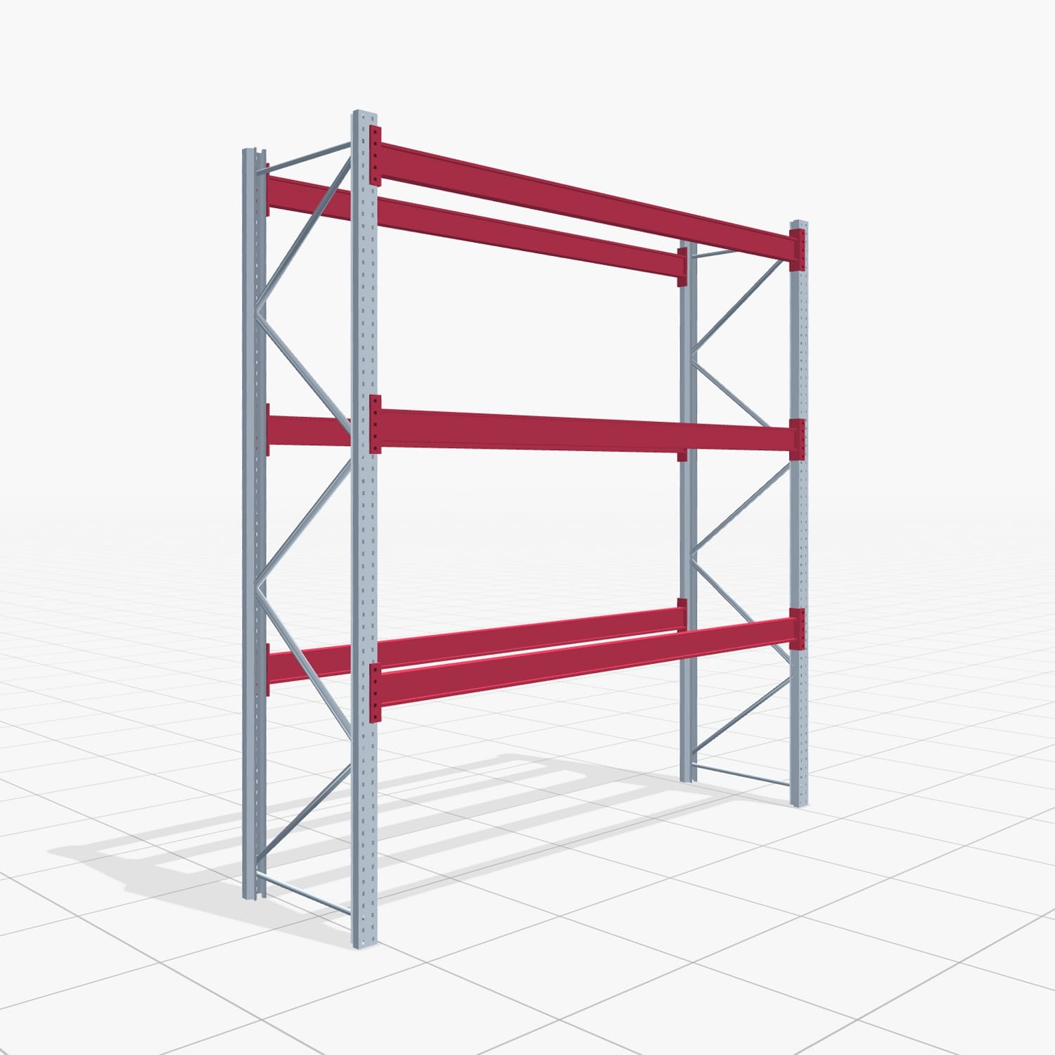 Palettenregale PRX 1000, Europalette, H: 3.100 mm, B: 2.900 mm, Palettengewicht: 500 kg, Palettenplätze: 12