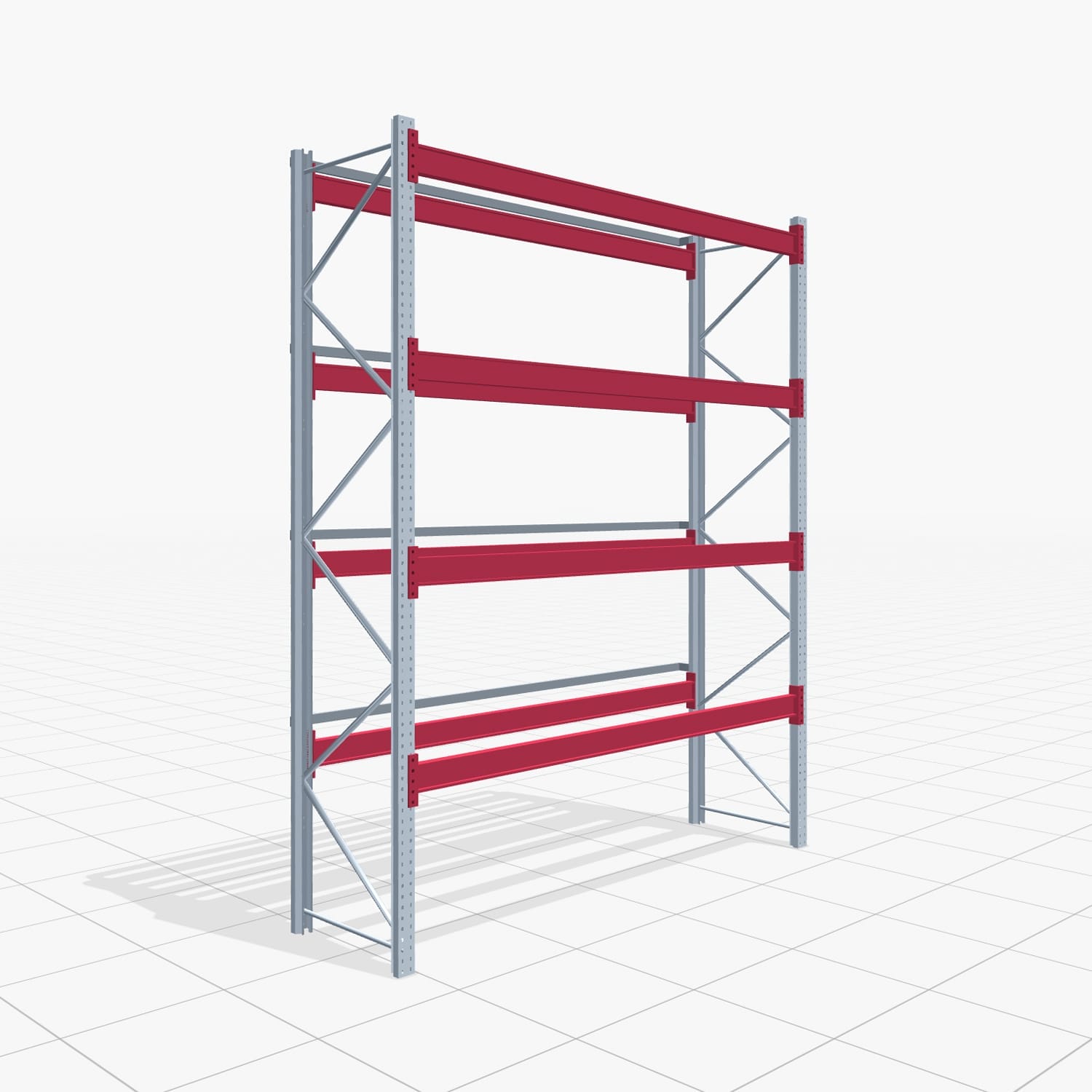 Palettenregale PRX 1000, Europalette, H: 3.600 mm, B: 2.900 mm, Palettengewicht: 1.000 kg, Palettenplätze: 15