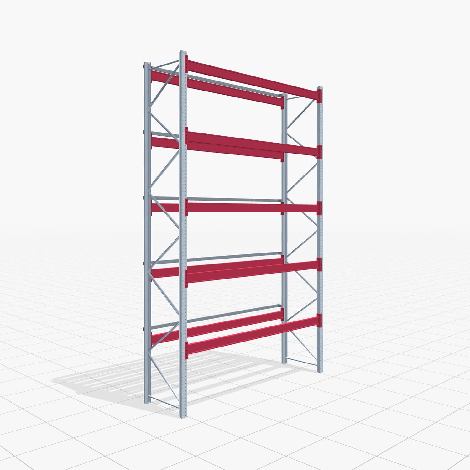 Palettenregale PRX 1000, Europalette, H: 4.600 mm, B: 2.900 mm, Palettengewicht: 750 kg, Palettenplätze: 18