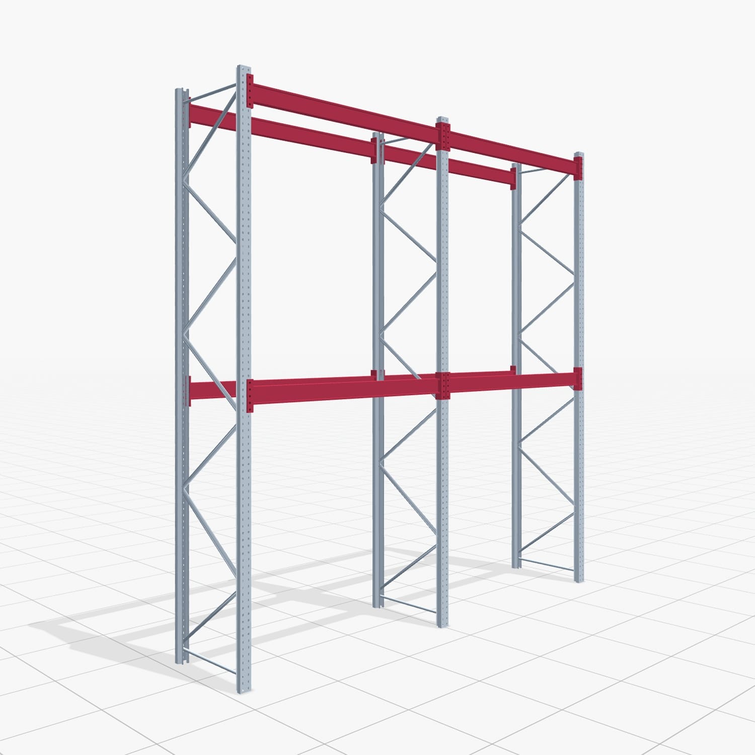 Palettenregale PRX 1000, Europalette, H: 4.100 mm, B: 3.900 mm, Palettengewicht: 1.000 kg, Palettenplätze: 12