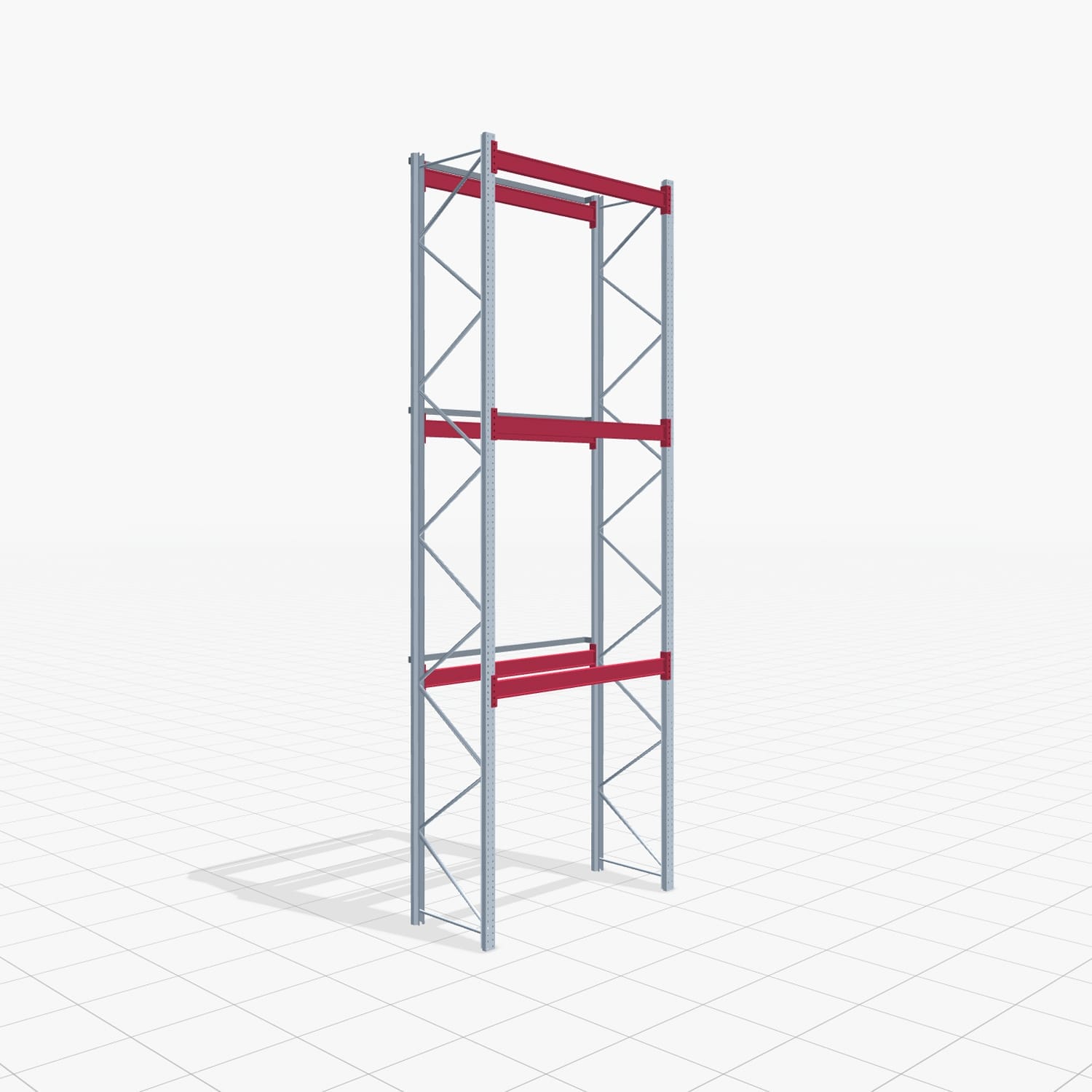 Palettenregale PRX 1000, Europalette, H: 5.600 mm, B: 2.000 mm, Palettengewicht: 1.000 kg, Palettenplätze: 8