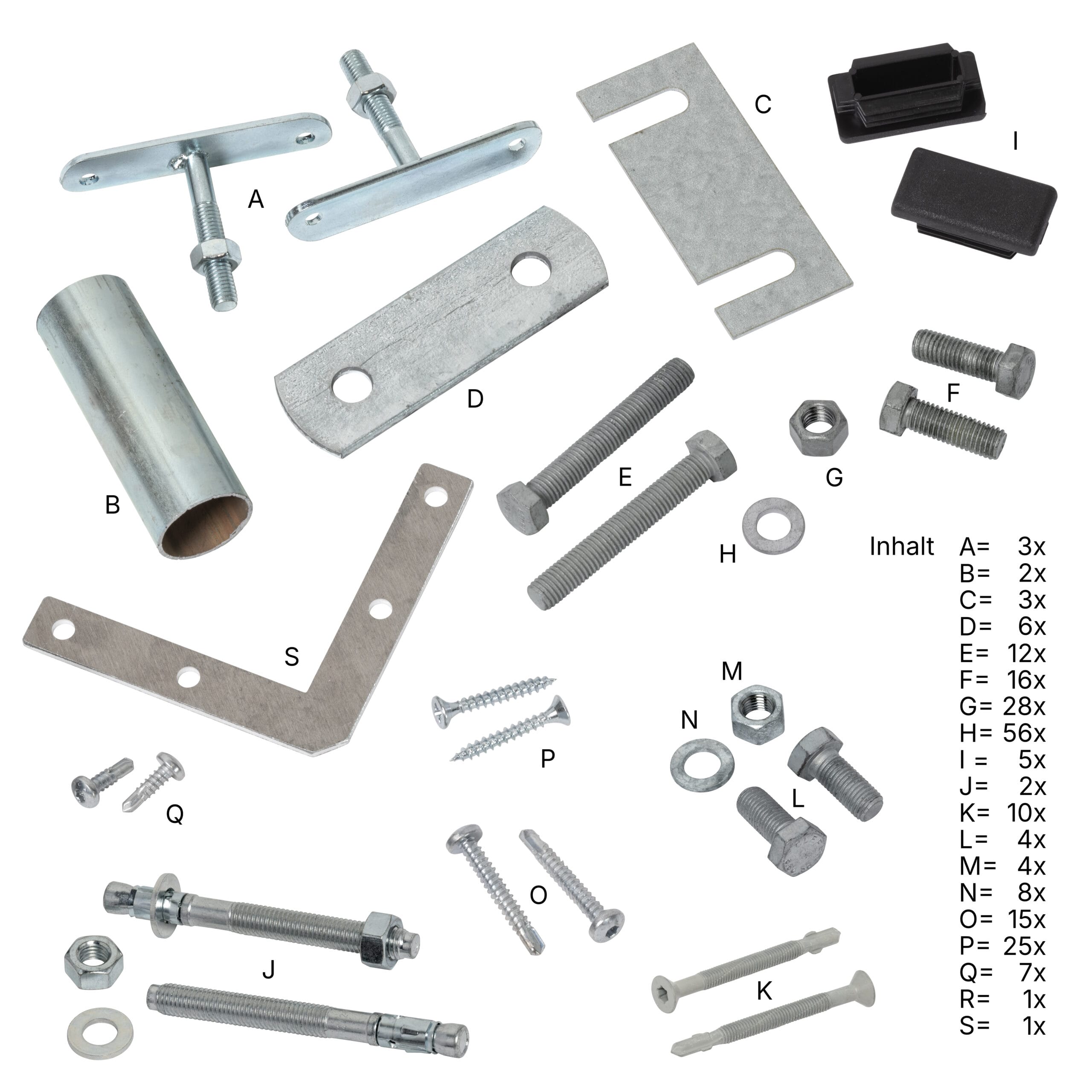 LBX 8000 Podest, komplette Baugruppe, inkl. Zubehör, RAL 7035 Lichtgrau