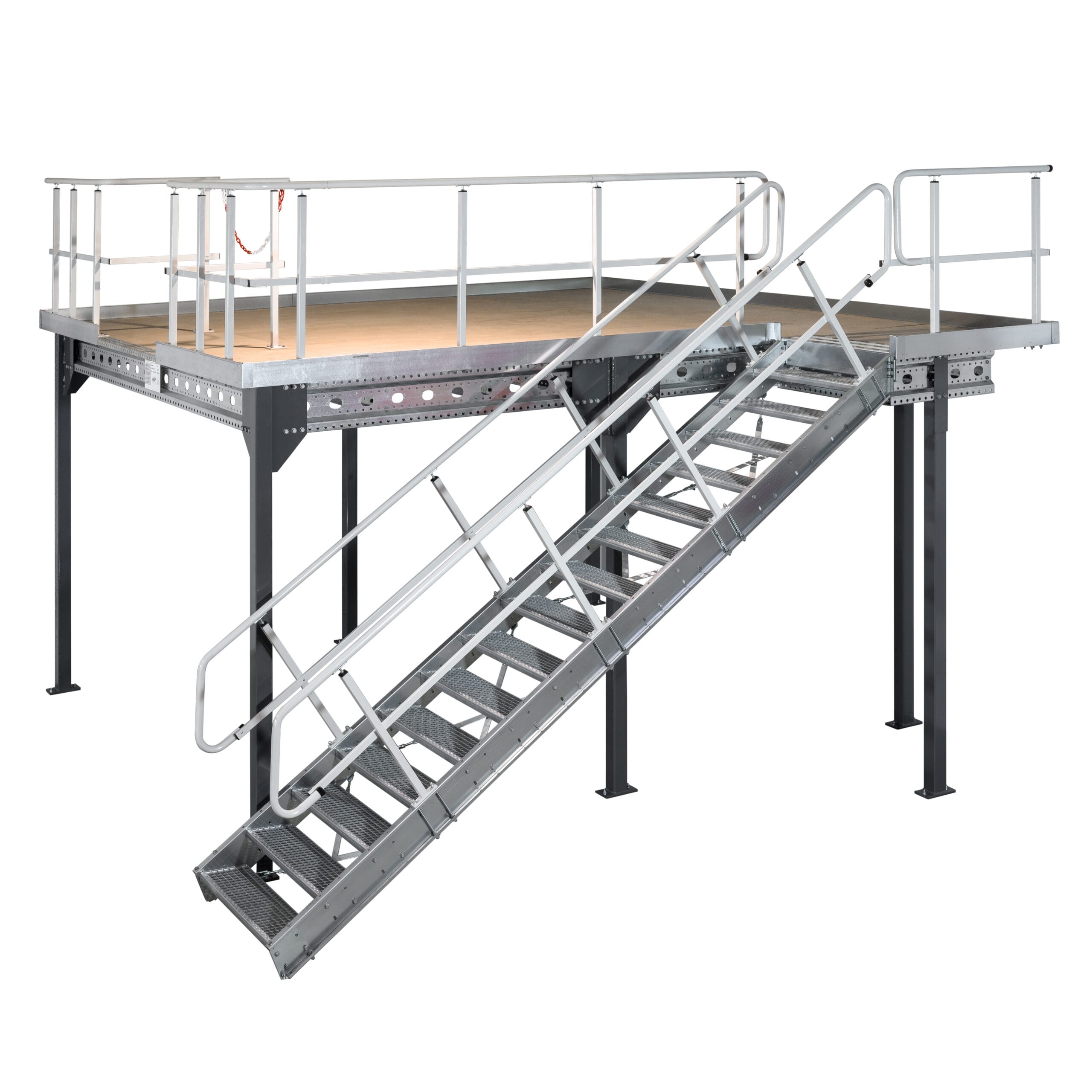 Lagerbühne von RAECKS - Komplette Ansicht vor weißem Hintergrund