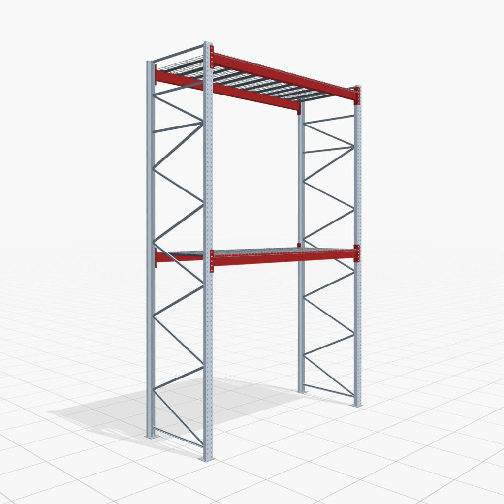 Palettenregale PRX 1000, Europalette, H: 4.600 mm, B: 2.900 mm, Palettengewicht: 500 kg, Palettenplätze: 9