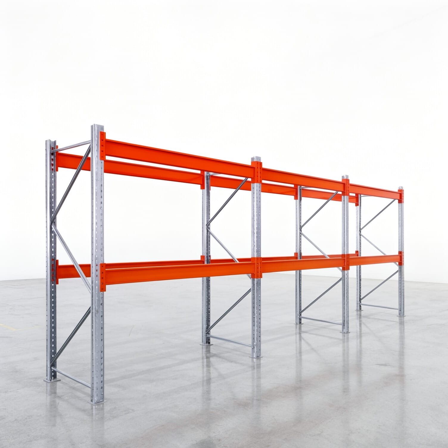 Palettenregale PRX 1000, Europalette, H: 2.100 mm, B: 5.800 mm, Palettengewicht: 1.000 kg, Palettenplätze: 18