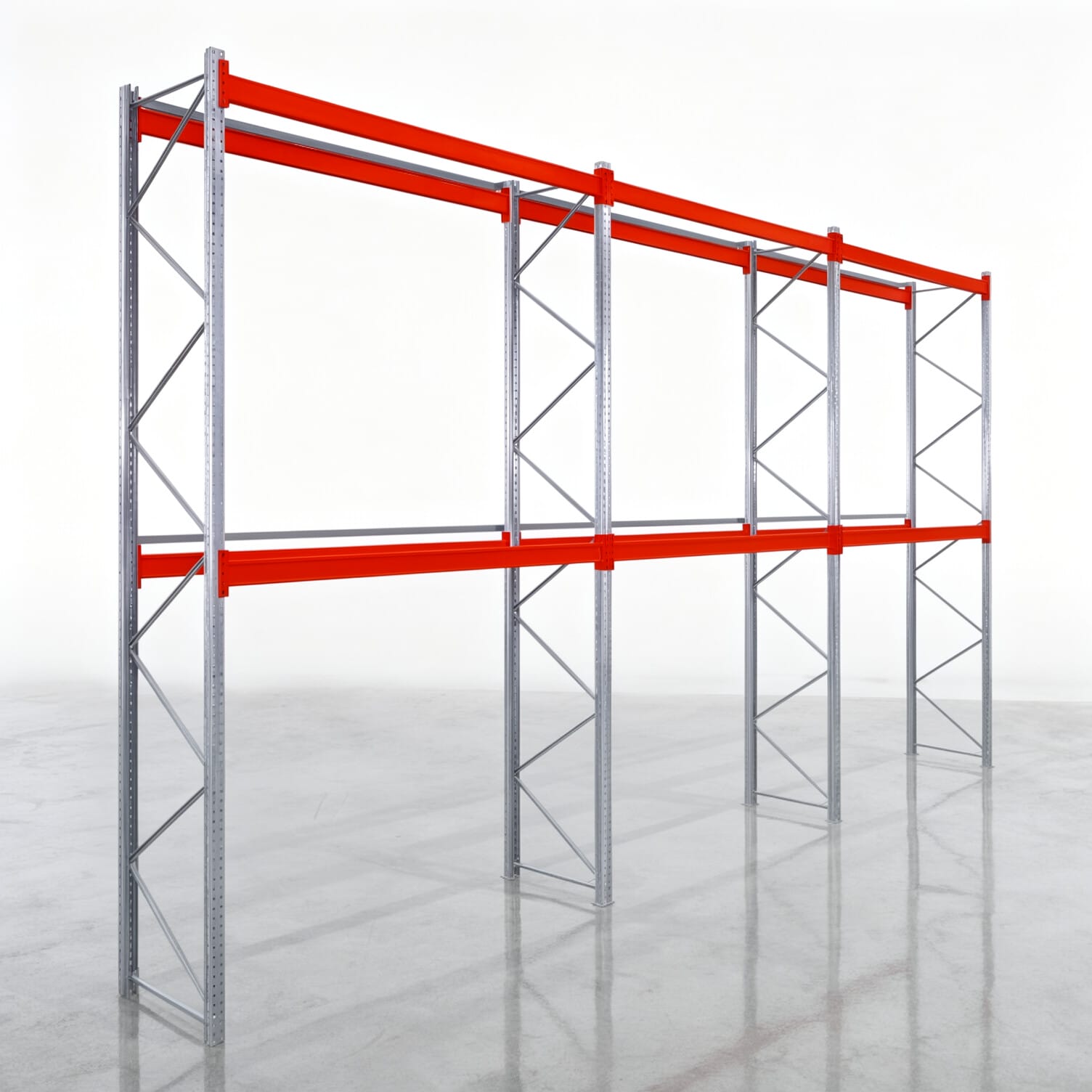 Palettenregale PRX 1000, Europalette, H: 4.600 mm, B: 8.500 mm, Palettengewicht: 1.250 kg, Palettenplätze: 27