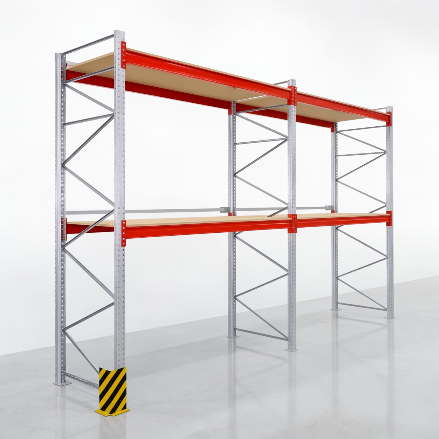 Palettenregale PRX 1000, Europalette, H: 3.600 mm, B: 5.700 mm, Palettengewicht: 500 kg, Palettenplätze: 18