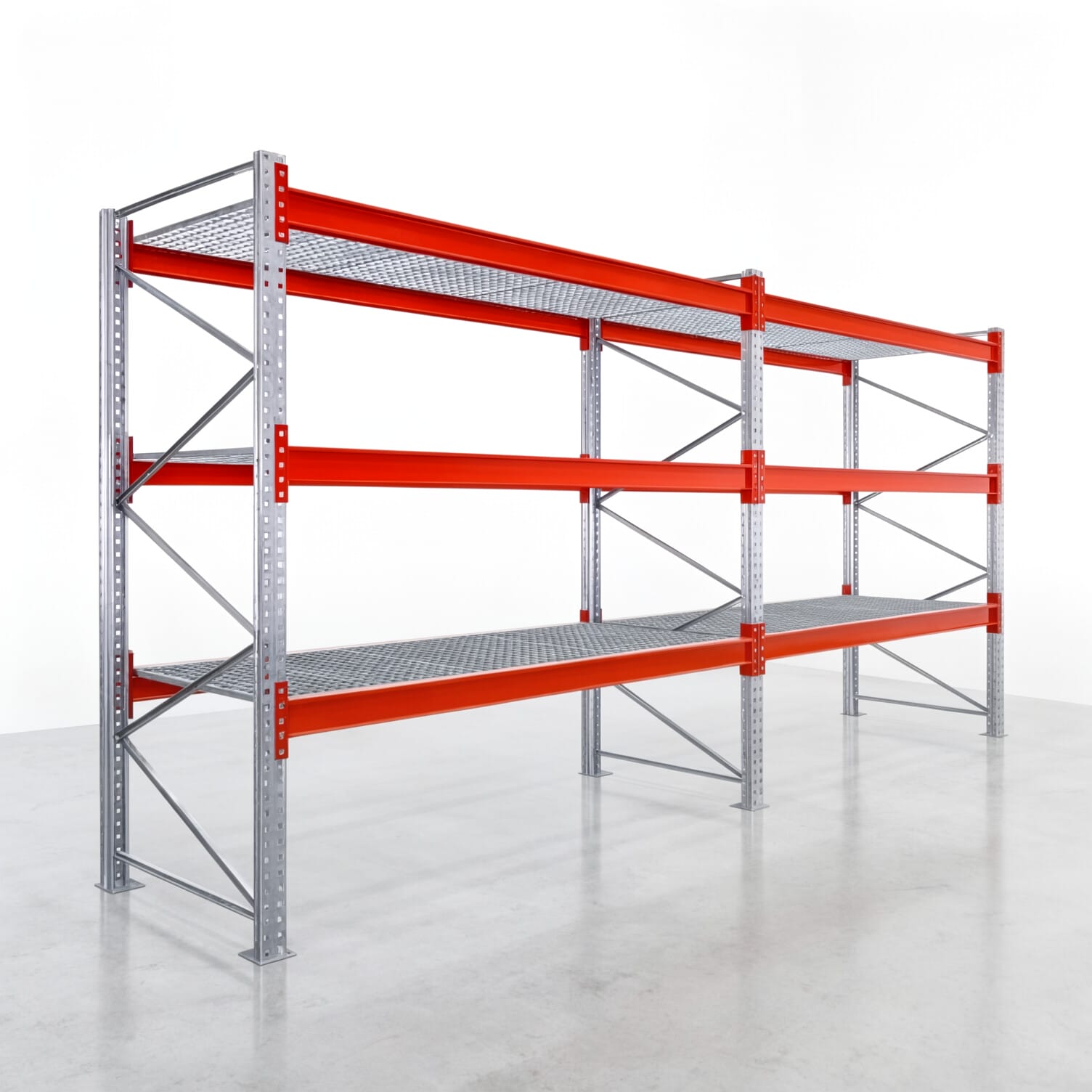 Palettenregale PRX 1000, Europalette, H: 2.600 mm, B: 5.700 mm, Palettengewicht: 500 kg, Palettenplätze: 24