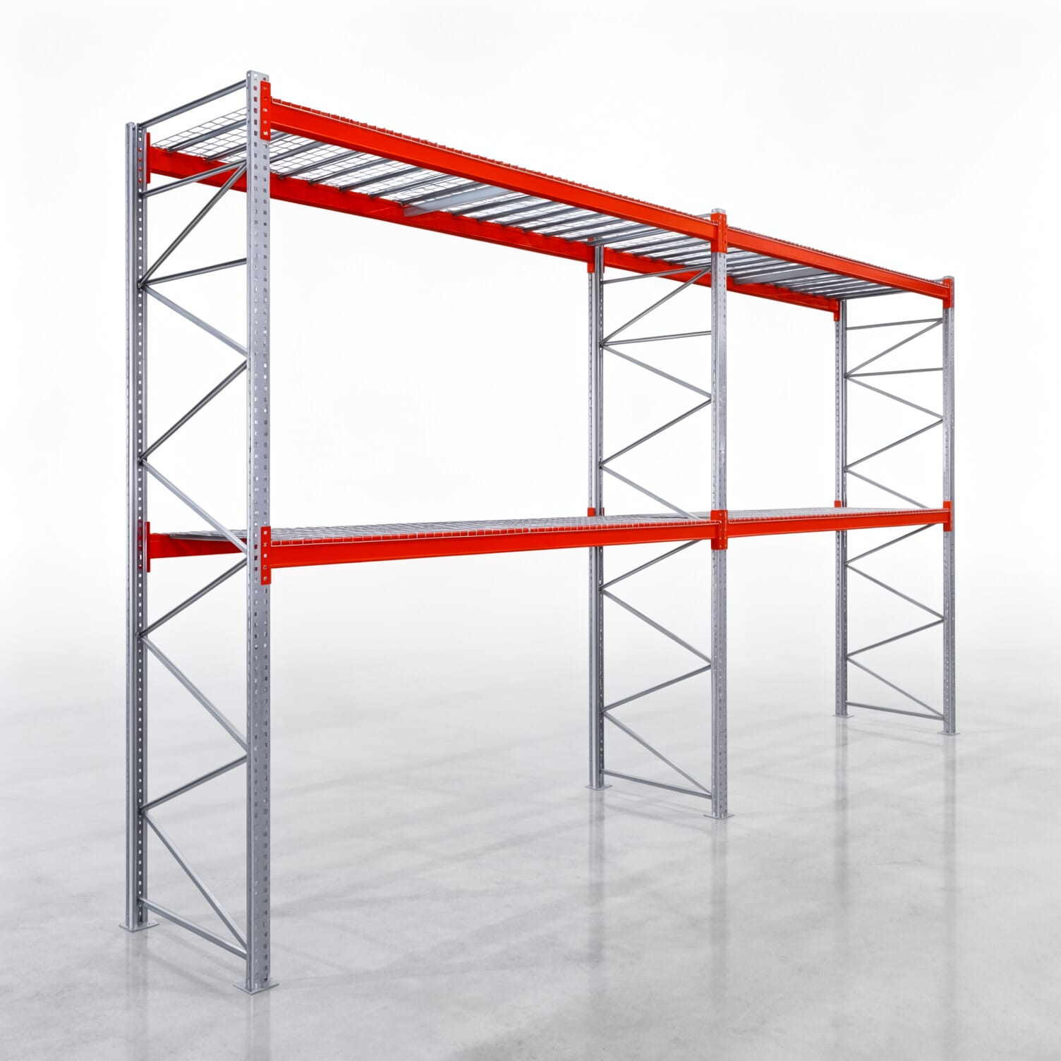 Palettenregale PRX 1000, Europalette, H: 4.100 mm, B: 7.500 mm, Palettengewicht: 1.000 kg, Palettenplätze: 24