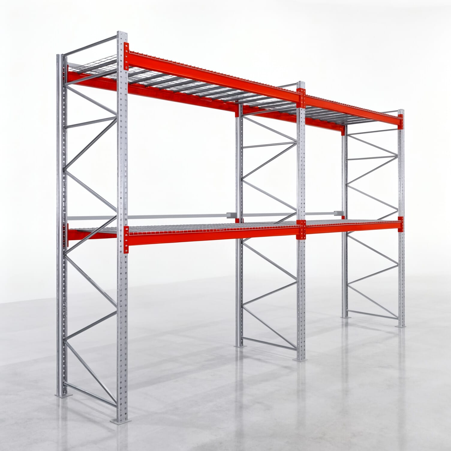 Palettenregale PRX 1000, Europalette, H: 3.600 mm, B: 5.700 mm, Palettengewicht: 500 kg, Palettenplätze: 18