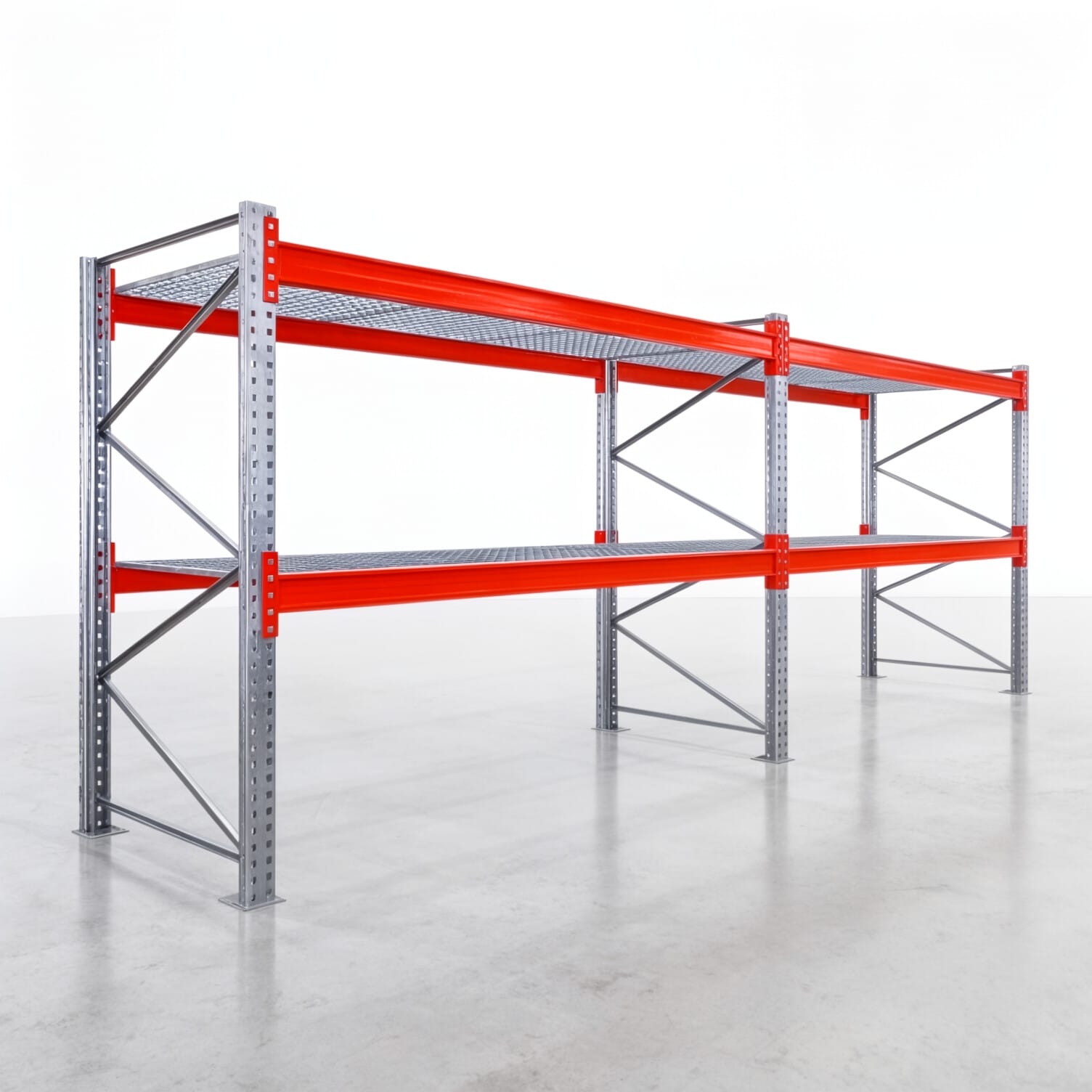 Palettenregale PRX 1000, Europalette, H: 2.100 mm, B: 5.700 mm, Palettengewicht: 750 kg, Palettenplätze: 18