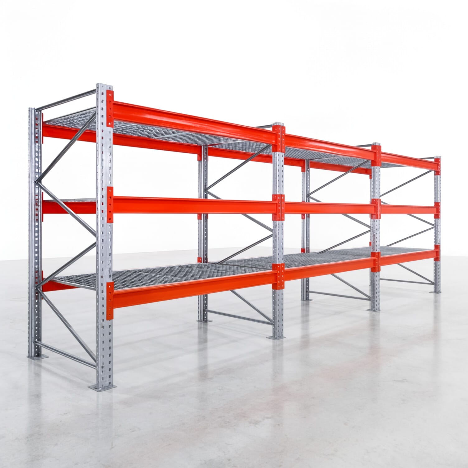 Palettenregale PRX 1000, Europalette, H: 2.100 mm, B: 5.800 mm, Palettengewicht: 500 kg, Palettenplätze: 24