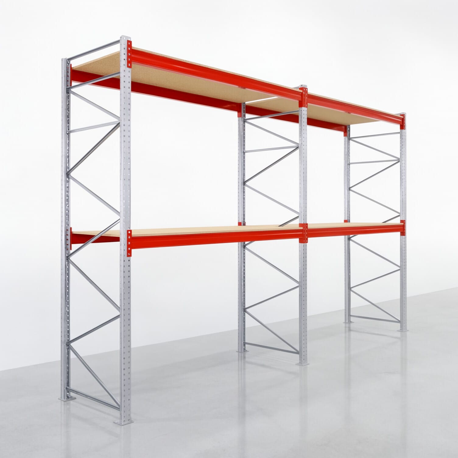 Palettenregale PRX 1000, Europalette, H: 3.600 mm, B: 5.700 mm, Palettengewicht: 1.250 kg, Palettenplätze: 18