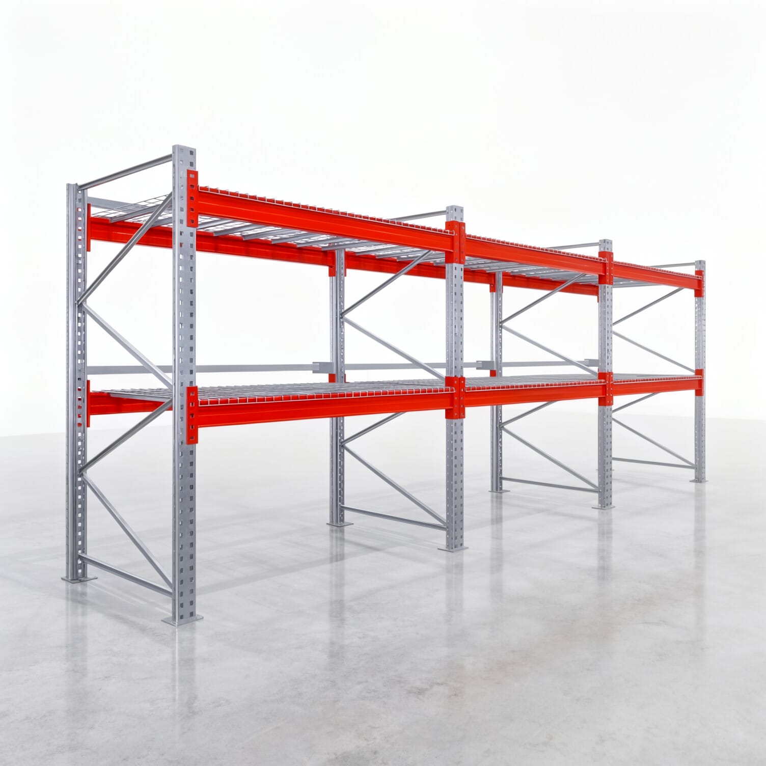 Palettenregale PRX 1000, Europalette, H: 2.100 mm, B: 5.800 mm, Palettengewicht: 750 kg, Palettenplätze: 18