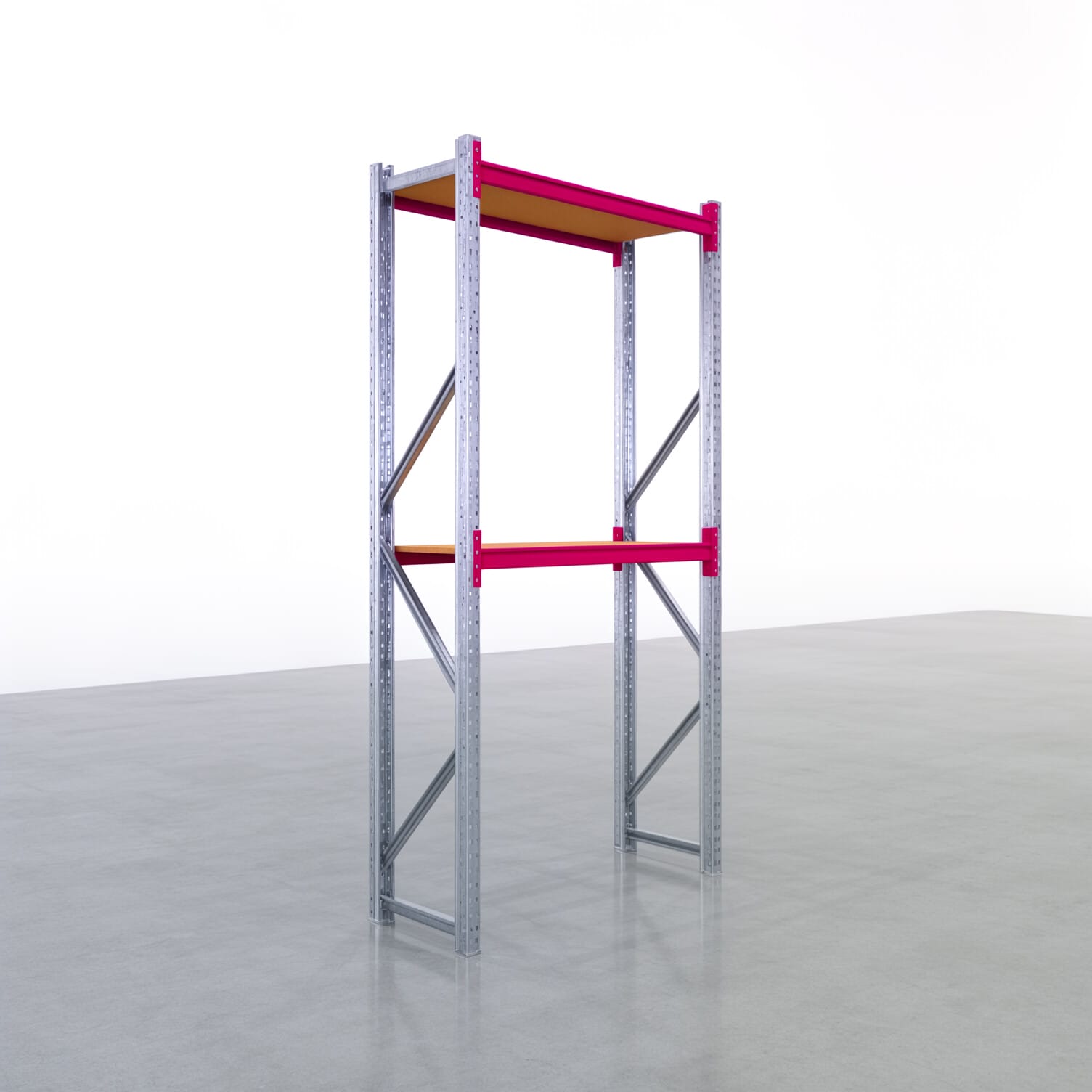 Weitspannregale WSX 5000, H: 3.000 mm, B: 1.626 mm mm, T: 600 mm, Ebenen: 3, Feldbreite: 1.500 mm, Auflage: Spanplatte