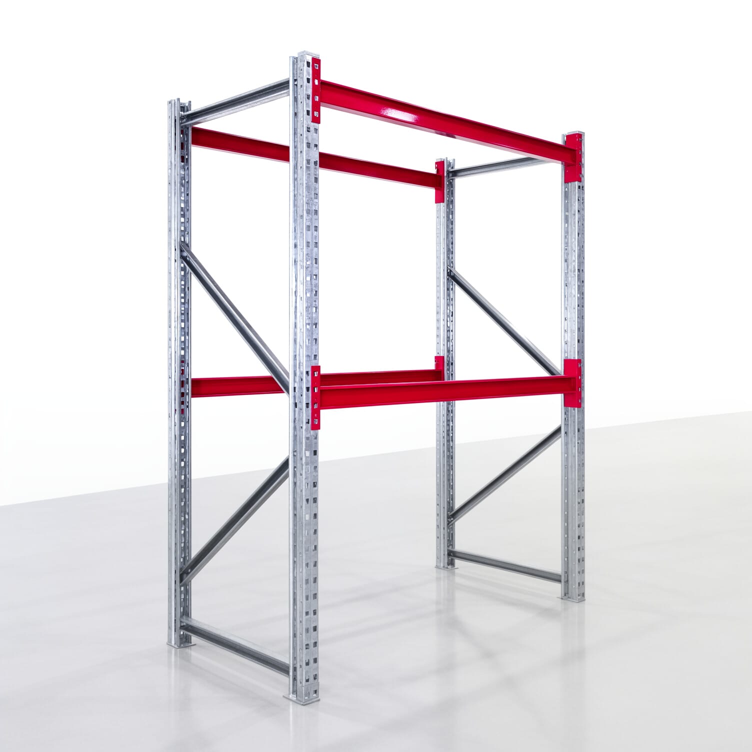 Weitspannregale WSX 5000, H: 2.000 mm, B: 1.626 mm mm, T: 800 mm, Ebenen: 3, Feldbreite: 1.500 mm, Auflage: ohne