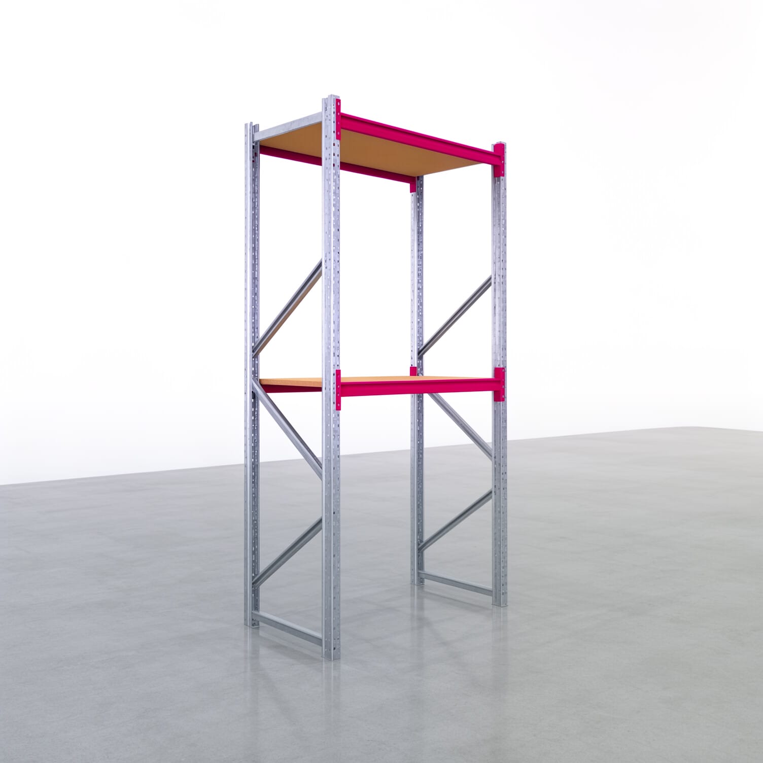 Weitspannregale WSX 5000, H: 3.000 mm, B: 1.626 mm mm, T: 800 mm, Ebenen: 3, Feldbreite: 1.500 mm, Auflage: Spanplatte